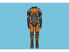 meia-vida hev suit adereços jogo half-life 2 de proteção 3d print model - Mito3D