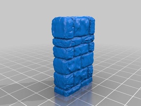 secret stone door 1x1 toys & games 3d print model - Mito3D