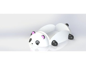 panda soap holder household animal bear cute 3d print model - Mito3D