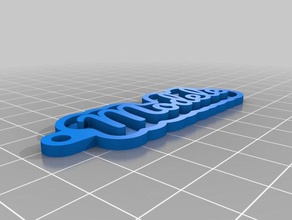 modele 2 keychains customized 3d print model - Mito3D