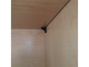 shelf peg replacement parts bookshelf cabinet pegs bracket 3d print model - Mito3D