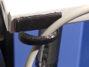 support de câble crochet pièces clip guide-câble la gestion des câbles 3d print model - Mito3D