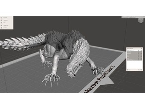 monster hunter odogaron en tranches les créatures figure jeu mhw monde du vidéo 3d print model - Mito3D