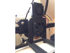 creality cr10 cooling head 3d printing blower fan cr-10 fang hotend oem 3d print model - Mito3D
