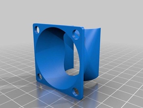 anpassbare fan duct anycubic i3 mega s 3d-Drucker Teile 40-mm-fan-duct fan-duct hotend hotend-Kühlung 3d print model - Mito3D