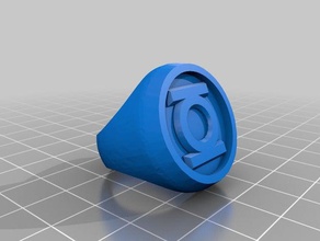 verde anillo de linterna los anillos hal la 3d print model - Mito3D