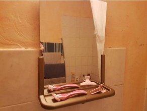 stand simple sale miroir de salle bains la 3d print model - Mito3D