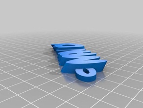 my customized iamburny's v2 text - name mandy keychains 3d print model - Mito3D