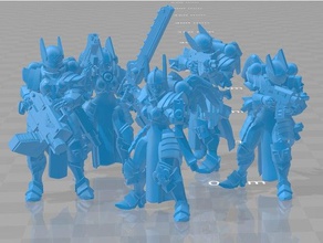 valkyrie cuerpo - sollozo el pelotón de fusilamiento juegos hermanas batalla warhammer 40k wh40k 3d print model - Mito3D