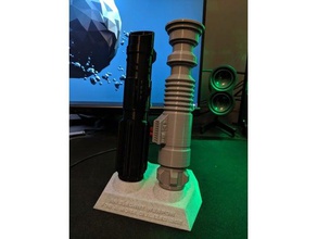 single double lightsaber stand props light saber star wars 3d print model - Mito3D