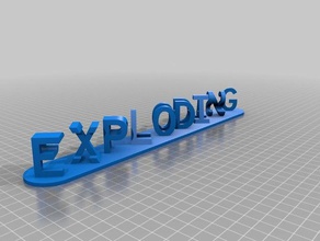 exploding pirnhas signs & logos customized 3d print model - Mito3D