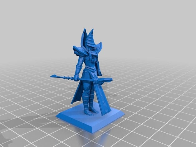 dark magician - vedere descrizione yu-gi-oh duel figura link giochi e giocattoli scuro magia nera utente mago nero ragazza maga dnd duello la dell'utente del caos in miniatura pathfinder stregone yugioh figure mostro 3D print model - Mito3D