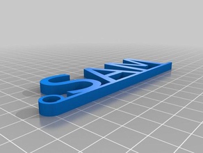 sam keychaindl accesorios personalizado 3d print model - Mito3D
