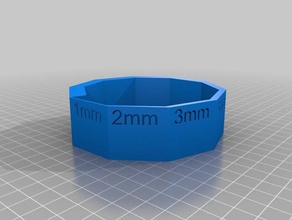1-10 mm wall thickness tester 3d printing tests 3d print model - Mito3D