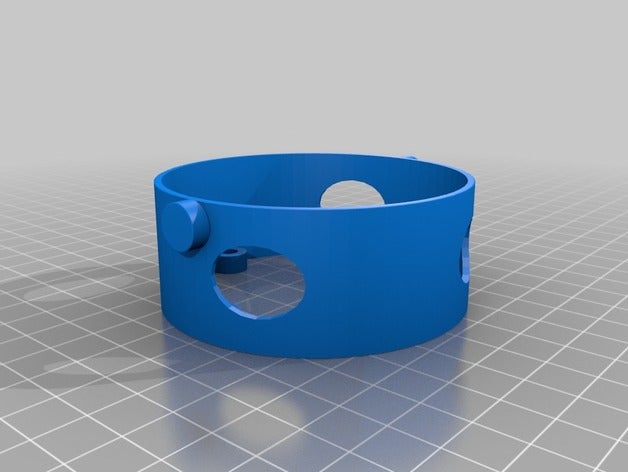 Gebläse Düse Halter 3d-drucken Gebläse-duct bei der Gartenarbeit tools Werkzeughalter 3D print model - Mito3D