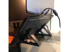 laptop stand 3d printing desktop accessories vertical 3d print model - Mito3D