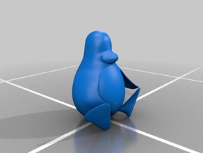 tux, il pinguino di linux strumenti disegno tux 3d print model - Mito3D