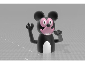 mickey mouse - colorprintable creatures cartoons cartoon character 3d print model - Mito3D