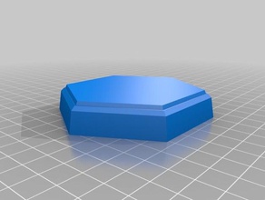 experimental hexagon miniature base games customized 3d print model - Mito3D