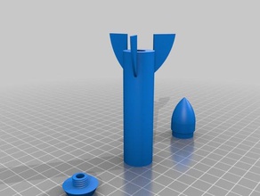 çalışan roket modelleri füze model 3d print model - Mito3D