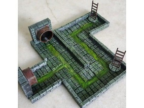 sewer ladders preview toy & game accessories dnd tiles dungeons dragons dungeon pathfinder rpg tabletop 3d print model - Mito3D