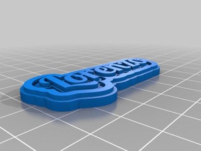 lorenzo keychains customized 3d print model - Mito3D