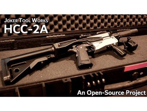 jtw hcc-2a open-source tm we kjw hi-capa carbine kit sport & outdoors airsoft chassis conversion set free hicapa open source rifle slide hi capa 3d print model - Mito3D