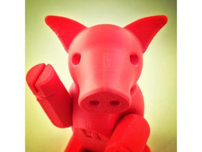 cochon articul - articulé de porc animaux 3d-mo 3dmo articulés oneprint le 3d print model - Mito3D