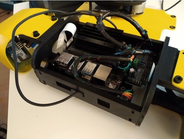 nvidia jetson-nano-Platte spotmicro in der Robotik freecad jetson nano Roboter-Hund 3D print model - Mito3D
