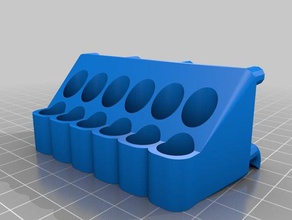 screwdriver x6 x2 tool holders & boxes customized 3d print model - Mito3D