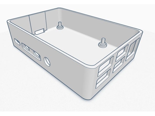 raspberry pi 4 cas de l'électronique le boîtier 4b 3D print model - Mito3D