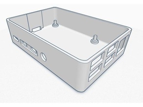 raspberry pi 4 case electronics enclosure 4b 3d print model - Mito3D