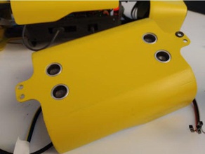 bottomcase spotmicro 2 zusätzliche sonars in der Robotik erstellt von freecad sonar 3d print model - Mito3D