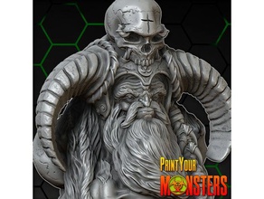 viejo guerrero las esculturas boardgame el busto dangeons dragones no molestar horror monster escultura wargaming warhammer 3d print model - Mito3D