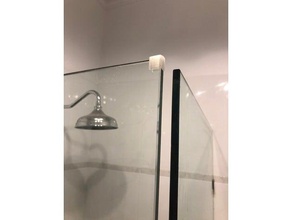 la puerta de ducha protectora del parachoques cuarto baño vidrio accesorios 3d print model - Mito3D