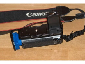 canon bg-e5 18650 li-ion adattatore la fotocamera l'adattatore pacco batteria bp-450d cs-bge5 grip 3d print model - Mito3D