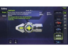 nightngale cyber caçador jogos 3d print model - Mito3D