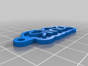 mi tecla personalizada de la cadena su nombre personal llaveros personalizado 3d print model - Mito3D