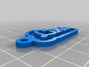 mi tecla personalizada de la cadena su nombre personal llaveros personalizado 3d print model - Mito3D