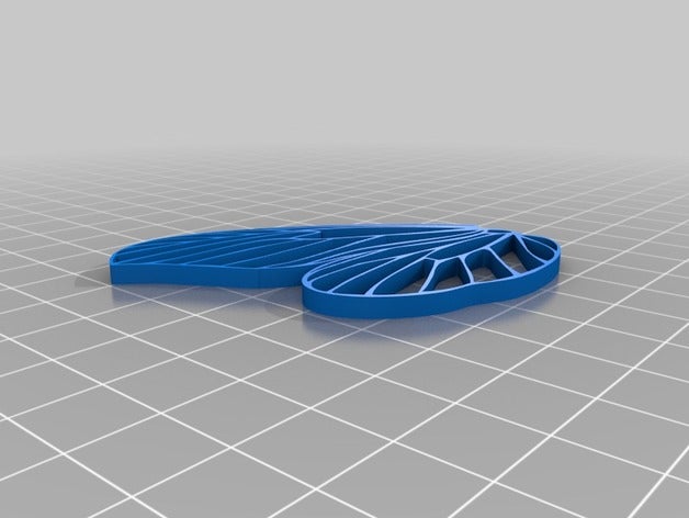 une autre aile de papillon 2d art 3D print model - Mito3D