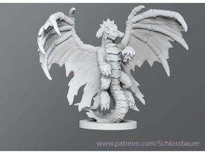 black dragon wyrmling Spielzeug & Spiele dnd dungeons dragons Feind tabletop 3d print model - Mito3D