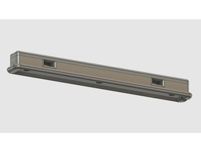 led lightbar holder prusa i3 under-mmu mounting 3d printer accessories lighting light mount strip 3d print model - Mito3D