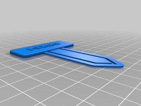 &lt 3 wcpl slim- bookmark paper clip office 3d print model - Mito3D