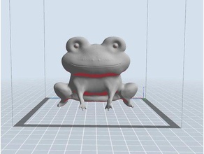frog basic 3d printing amphibian animal 3d print model - Mito3D