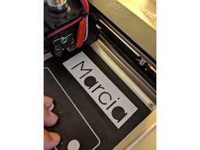 kindergarten name stencil learning fine motor skills help printing print 3d print model - Mito3D