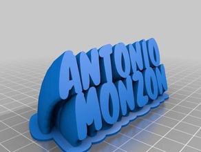 antonio monzón de la oficina personalizado 3d print model - Mito3D
