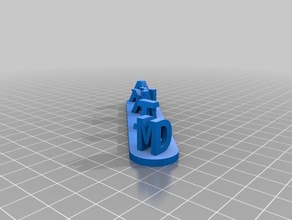 meine angepasste 3d-ambigram interaktive Kunst kundengebundene 3d print model - Mito3D