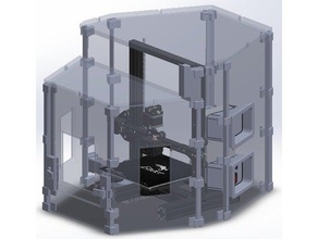 optimized enclosure ender 3 3d printer parts creality ender3 3d print model - Mito3D