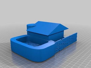 casa di campagna La stampa 3d arredamento bambola 3d print model - Mito3D