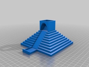 mayan dice tower 3d printing gaming historical temple tabletop games rpg 3d print model - Mito3D